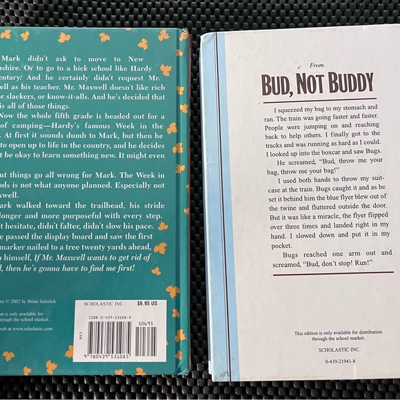 A Week in the Woods (unread) Bub, Not Buddy / 2 hardcover books - Picture 2 of 9